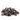 Pile of dried cherries on a white background.
