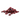 Pile of dried cranberries on a white background.