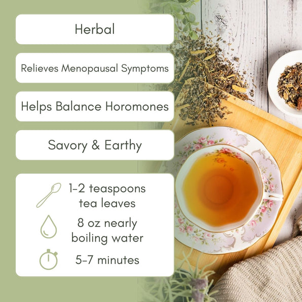 Organic Menopause Relief Tea - Loose Leaf Tea - Full Leaf Tea Company