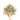 Wooden spoon of Organic Mullein on a white background.