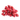Pile of strawberries on a white background