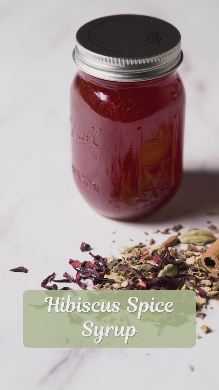 A video showing the steps to produce Hibiscus spice syrup. 