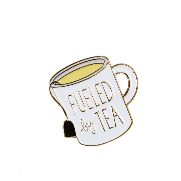 'Fueled By Tea' Enamel Pin - Full Leaf Tea Company